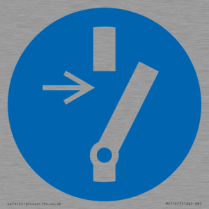 Mandatory: Disconnect before carrying out maintenance or repair